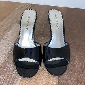 Black Rampage Heels Size 10M